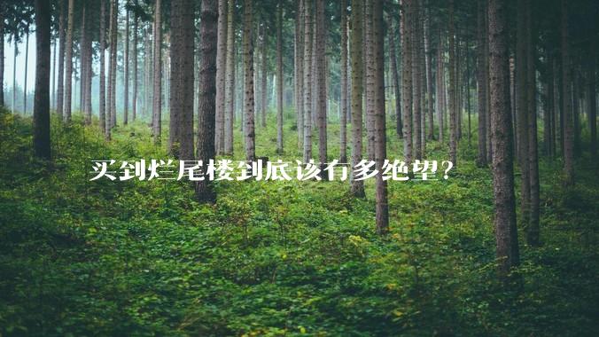 买到烂尾楼到底该有多绝望？